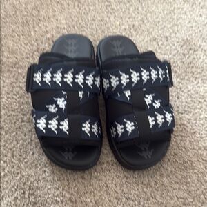 Kappa Black Slip-On Loafers Sporty Style